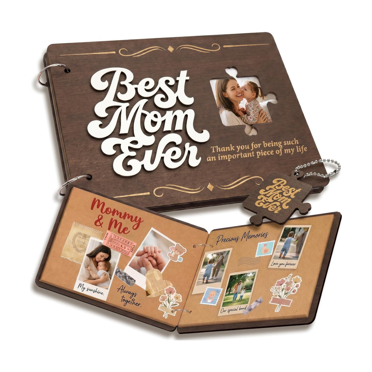 Stofinity Best Mom Ever Scrapbook, Moms Birthday Gift Ideas from Daughter