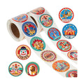 500PCS Circus Stickers Roll 1 Inch Carnival Themed Stickers Round Circus Animal Decals for Kids Birthday Party Favors Scrapbooking Crafts Reward Labels Teens Adults Classroom Teacher Supplies Decor