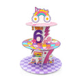 Groovy 67 Cupcake Stand - 3Tier I was 6 Now I'm 7 Dessert Holder