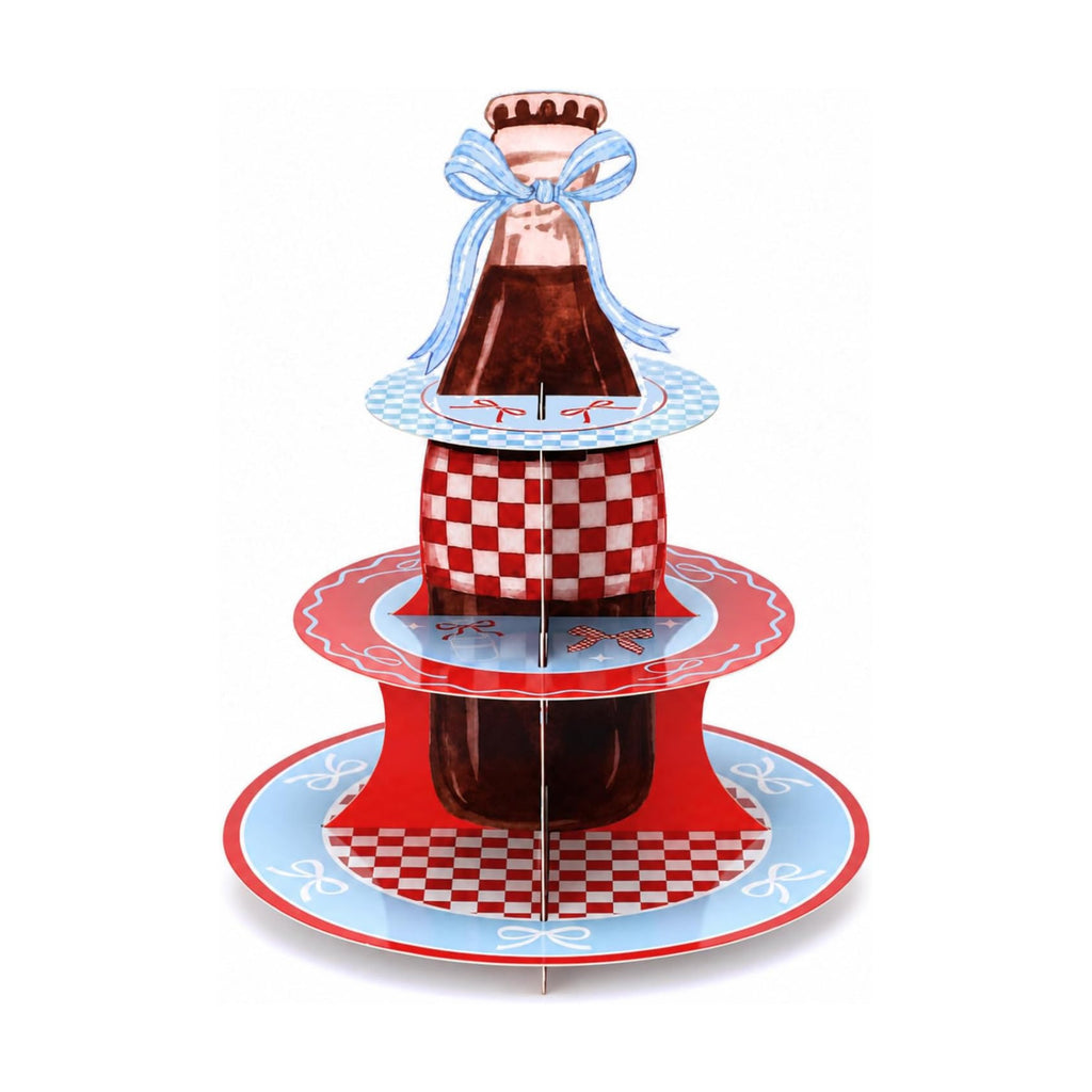 Willinglong 1 Pcs Shes Ready to Pop 3 Tier Cupcake Stand
