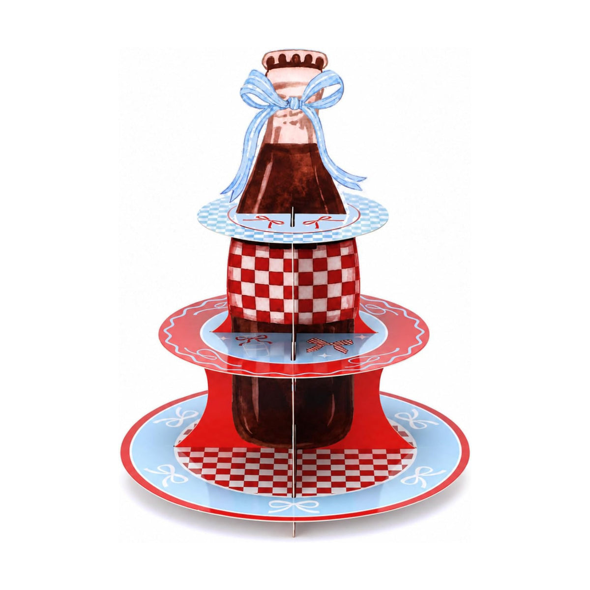 Willinglong 1 Pcs Shes Ready to Pop 3 Tier Cupcake Stand