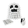 RISICULIS 50 Pcs Halloween Ghost Punch Game Set, DIY Prizes Party Supplies