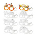 MUOUAKATE 32Pcs Thanksgiving Fall Crafts for Kids Coloring Glasses Bulk