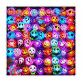 Tiaxidex 100PCS Halloween Treats Light Up LED Rings, Non Candy Halloween Trick or Treats 3D Flashing Rings Toys Glow In the Dark Party Favor Ring Toy Gifts For Kids Adults Goodie Bag Stuffers