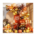 Fall Balloon Arch Kit, Orange Brown Balloons for Fall Decorations