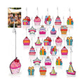 RattanView 24 Pcs Birthday Photo Holders for Centerpieces 5.5" Table Number