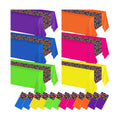 12 Pcs Mexican Fiesta Plastic Tablecloth,108 x 54 Inch