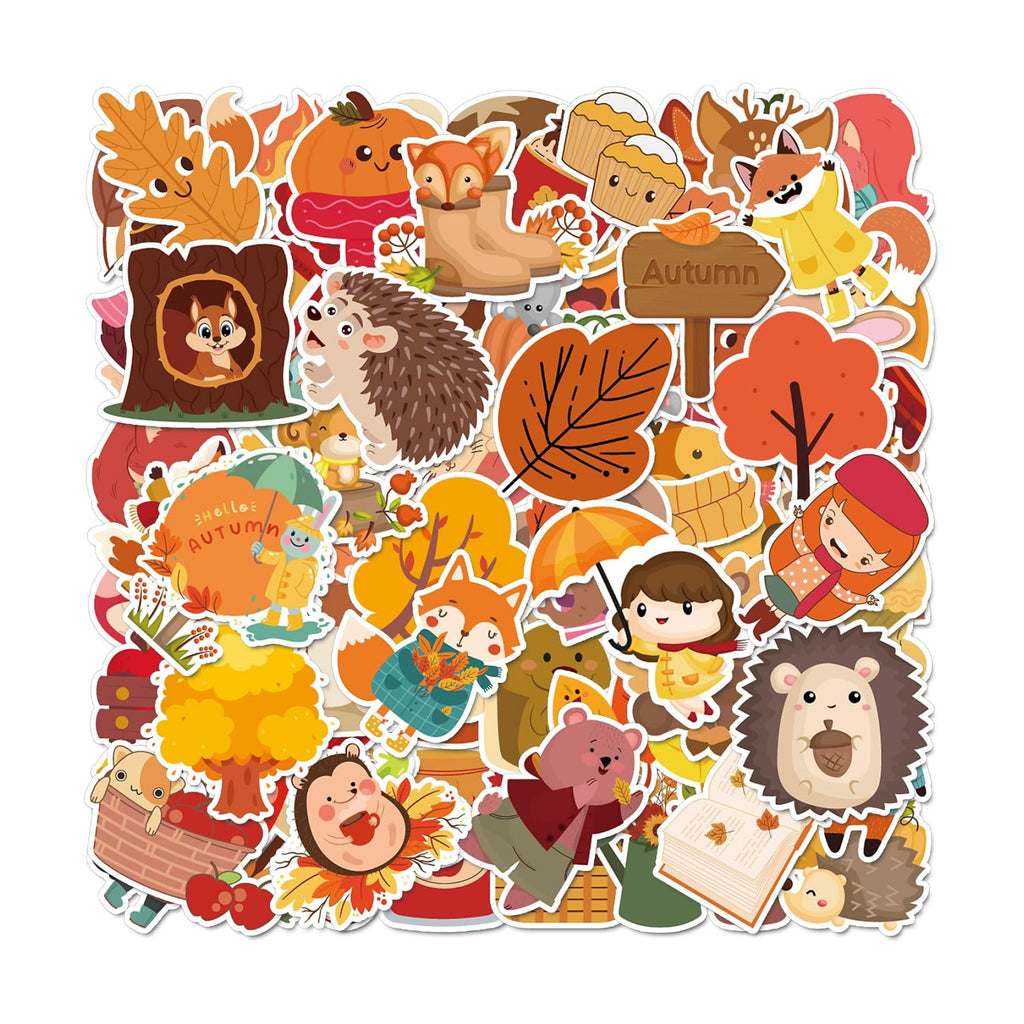 Fall Stickers,Thanksgiving Stickers for Kids,Non-Repeating Sticker for Kids
