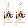 Alynta Halloween Tags with String 50Pcs Happy Halloween Paper Gift Tags
