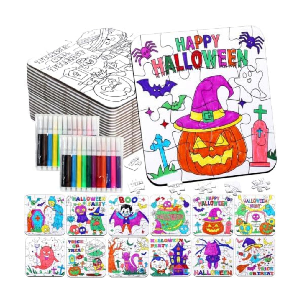 Halloween Crafts for Kids & Toddlers-DIY Art Puzzle Activities kit Game Toy