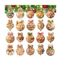 Tondiamo 20 Pcs Christmas Gingerbread Diamond Painting Keychains Kit