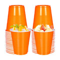 Vumdua Orange Plastic Cups Disposable Cups, 12 oz Halloween Party Cups for Halloween, Birthday, Fall, Thanksgiving Party Supplies, Pack of 40