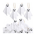 24 Pcs Halloween Hanging Ghost Cloth Decoration Small White Ghost Ornaments