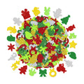 Foam Stickers, 350 PCS Glitter Foam Christmas Stickers, 7 Colors