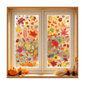 Fall Window Clings 9 Sheets Thanksgiving Static Stickers for Glass Decor
