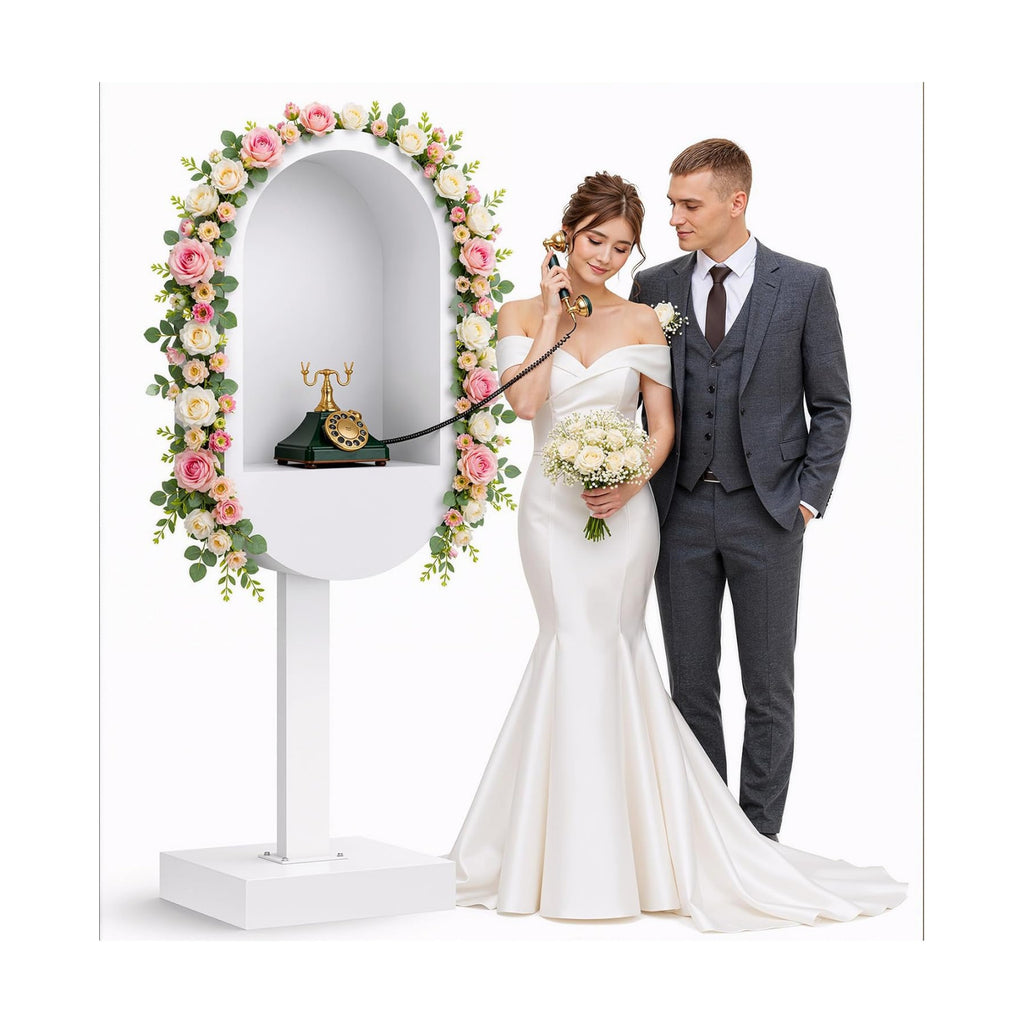 Audio Guest Book Booth Stand, Metal Wedding Audio Message Recorder