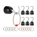 Booson 18 Pieces Pirate Hook Captain Hook Ring Toss Game