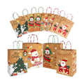12Pack Christmas Gift Bags Bulk 8.7*6.3*3.2IN Xmas Gift Bags with Handles