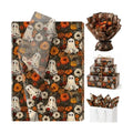 60 Sheets Boho Ghost Floral Tissue Paper, 13.8 x 19.7'' Boho Ghost Floral Pumpkin Patterns Gift Wrapping Paper for Halloween DIY Craft Autumn Party Supplies