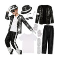 Kids 80s 90s Pop Star Costume Dance Party Outfit Halloween