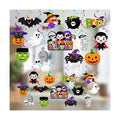 Halloween Hanging Decorations-26 Pack Halloween Hanging Swirls Ghost Pumpkin Bat Batty Twisting Hanging Decor for Classroom Hanging Ghost Pumpkin Ceiling Decor Indoor