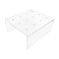 12 Hole Clear Acrylic Push Pop Cake Stand, Reusable Cake Pop Ice Cream Cone Holder Display Rack, Push Tube Containers Stand for Wedding Birthday Party Desserts Showcasing