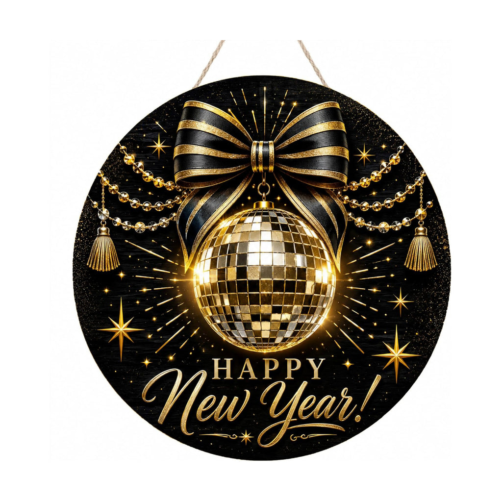 New Years Decorations 2027 - Happy New Year Sign for Front Door