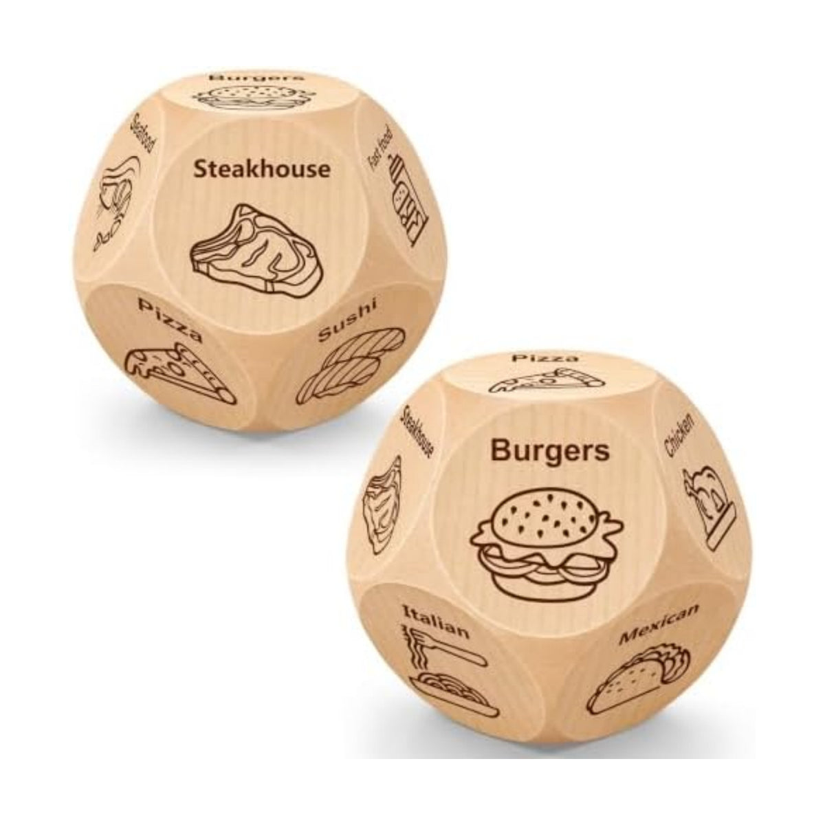 Winzwon Stocking Stuffers for Men Women, Date Night Food Decision Dice