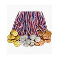 100 Pieces Gold Medals for Kids Medals for Awards Plastic Winner Award Medals for Sports, Competition, Talent Show, Spelling Bee Birthday Party Favors Gifts