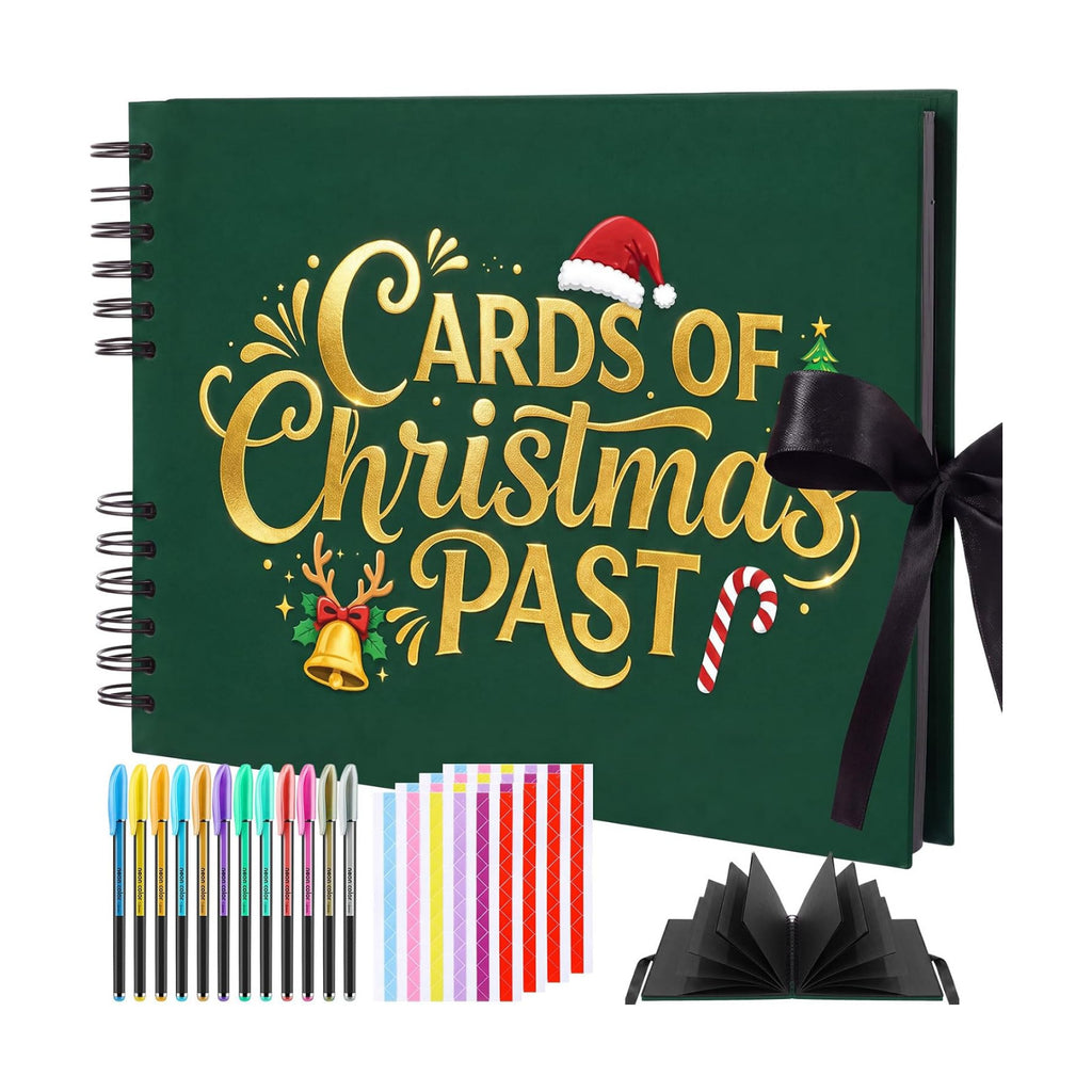 Dunzoom Christmas Scrapbook Kit, 80 Page Card of Christmas Past Photo Album