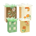 Jotique 4 Pcs Fall Gift Bags Assorted Sizes with Tissue for All Occasions
