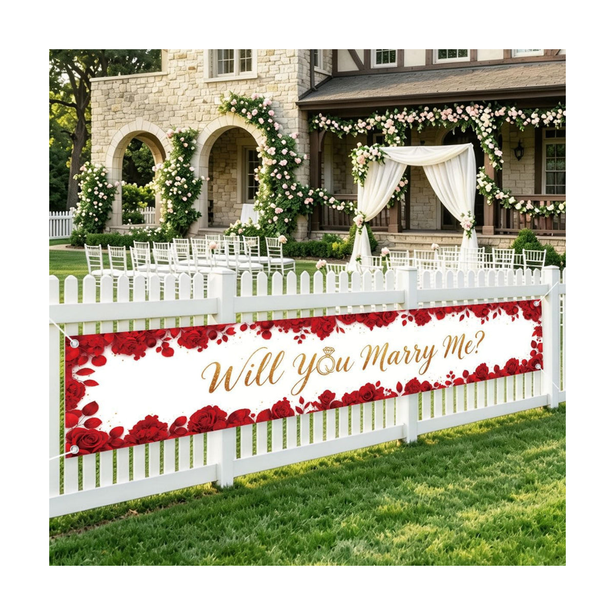 Will You Marry Me Wedding Decor Banner Marriage Proposal Decorations