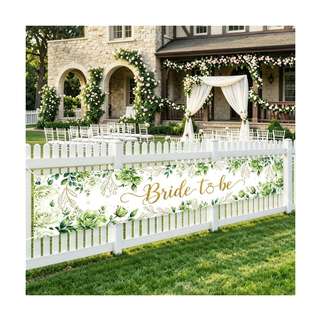 Bride To Be Banner Happily Ever After Bridal Shower Wedding Banner