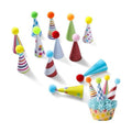 12 Pcs Mini Happy Birthday Hat Cupcake Toppers for Animal Figure