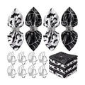 Qinyoung 8 Sets Halloween Cloth Napkins and Skeleton Claw Napkins Rings