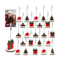 RattanView 24 Pcs Christmas Picture Holder for Centerpieces Xmas Photo