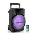 Wireless Portable PA Speaker System -1200W High Powered Bluetooth Compatible Indoor and Outdoor DJ Sound Stereo Loudspeaker w/USB SD MP3 AUX 3.5mm Input, Flashing Party Light & FM Radio -PPHP1544B