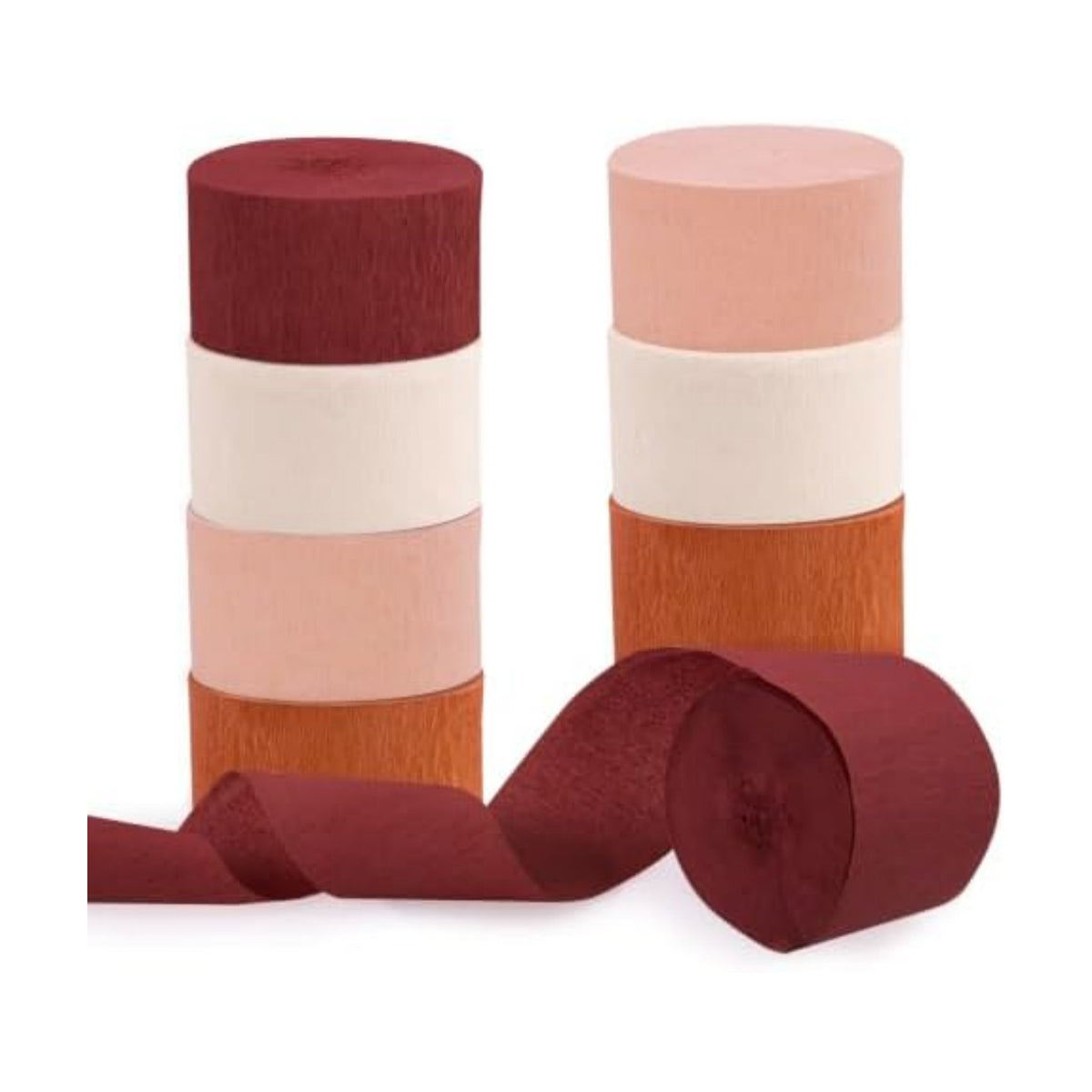 8 Rolls Fall Party Decorations, Crepe Paper Streamers for Thanksgiving