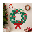 Jetec Christmas Card Holder Felt Christmas Wreath Card Display