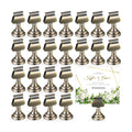 Kathfly 36 Pcs Wedding Table Number Holders Metal Bronze Place Card Holder