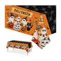 Halloween Tablecloth 2 Pack, 54 x 108 Inch Pumpkin Ghost Table Covers