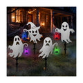 Halloween Ghost Garden Stakes, 4-Pack Solar Lighted Yard Decor