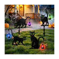 Halloween Black Cat Garden Stakes, 4-Pack Solar Lighted Yard Signs