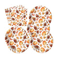 50PCS Round Paper Plates and Napkins for Fall Thanksgiving Harvest Party