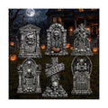 Halloween Decorations Outdoor, Tombstone Graveyard Yard Signs with Stakes