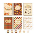 36 Pack Thanksgiving Cards with Envelopes & Stickers, 4 x 6 in, 6 Designs