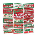 Beeveer 24 Designs Ugly Sweater Christmas Party Photo Booth Props Sign