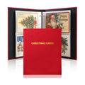 Spiareal Christmas Velvet Card Organizer with 100 Page, Suit 7x5 In Card