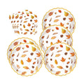 40PCS Fall Paper Plates and Napkins Set