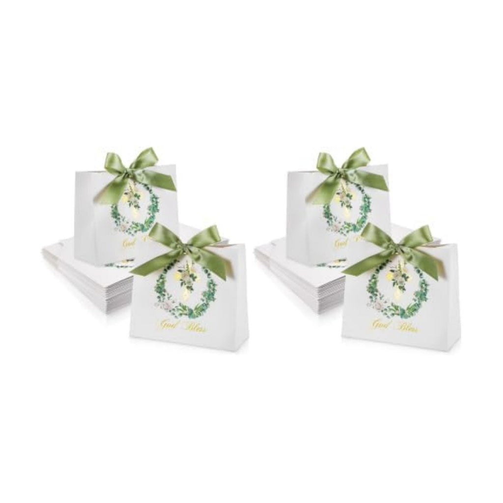 Colarr 36 Pieces First Communion Gift Bags Religious Baptism God Bless Paper Gift Party Favor Goodie Treat Candy Bags for Boys and Girls Christenings Easter Weddings Holiday Party Supplies (Pack of 2)